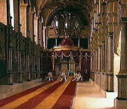 Johan Vilhelm Gertner Anointment of King Christian VIII and Queen Caroline Amalia in Frederiksborg Castle Church